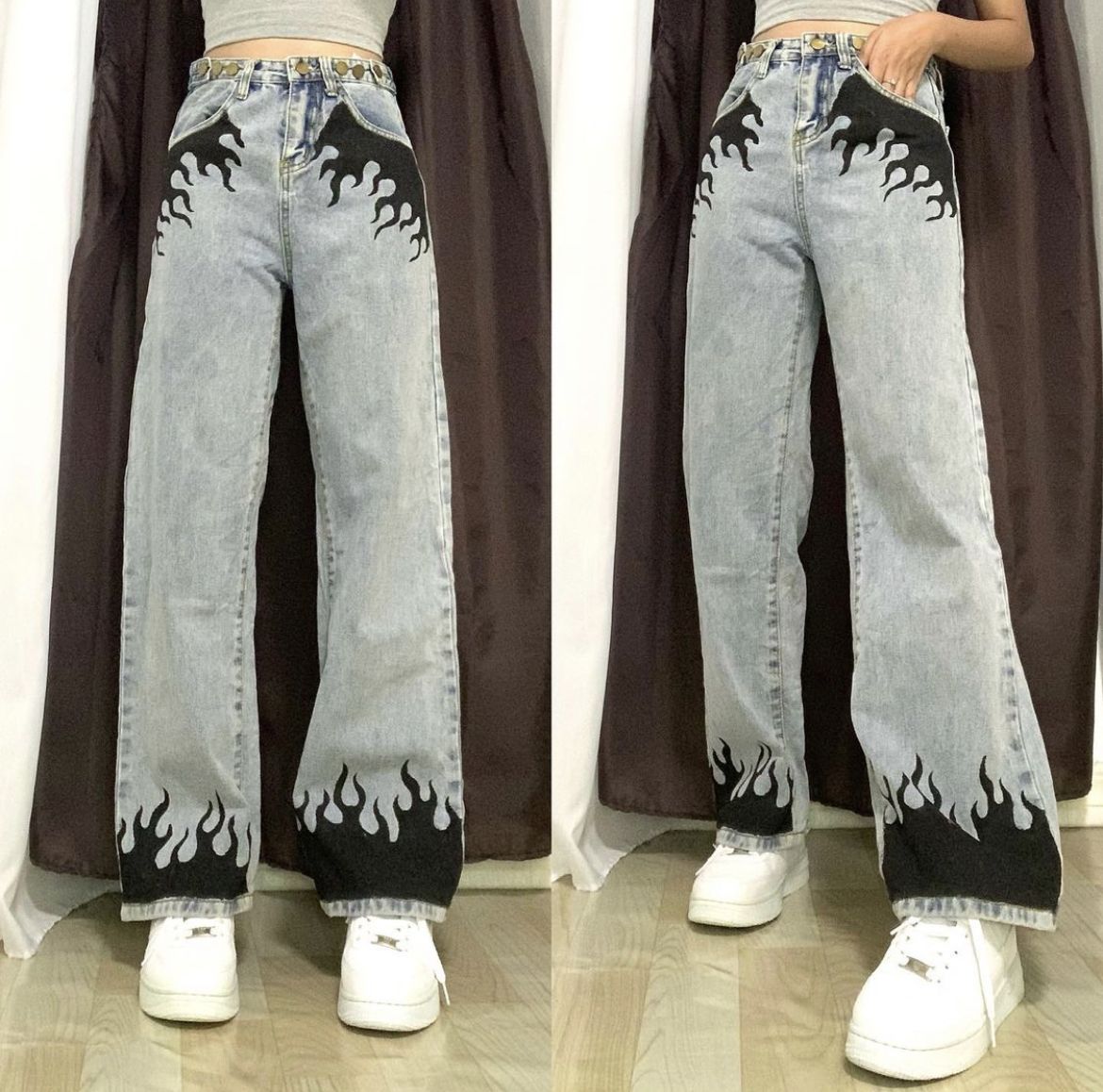 Final jeans with patch